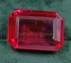 49.35 Ct IGL Certified Burma Red Ruby Natural Emerald Cut Loose Gemstone 5AIZ