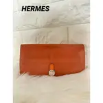 HERMES 愛馬仕 錢包 DOGON 橘色 女用 MERCARI 日本直送 二手