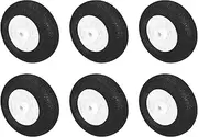 sourcing map RC Airplane Wheels 1" OD x 0.37" T Aircraft Sponge Wheels Foam Wheel Replacement for DIY RC Model Plane 6 Pcs