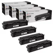 LD 4pk Comp Black Toner Cartridge Fits for HP 202X CF500X 202 LaserJet M254dw