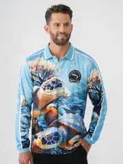 Fishing Polo Tropical Turtle