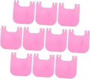 10pcs Pet Cage Door Buckle Lock Clips Snap Type Detachable Connectors for Wire Cages Chicken Pets Durable Easy to Install Pink Color