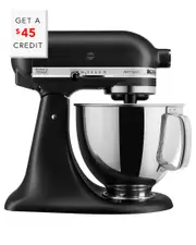 KitchenAid Artisan Series 5qt Matte Black Tilt-Back Head Stand Mixer with $45 Credit