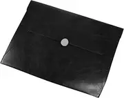 NAMOARLY Leather A4 Document Folder Large Capacity File Bag Reusable Office Holder Portfolio