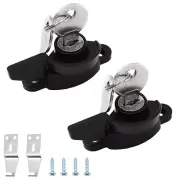 2X Security Windows Lock Sash Jammer with Keys door handle Crescent-Type left