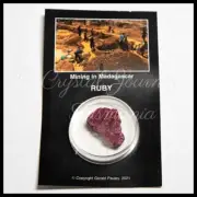 x1 Genuine Natural Ruby Crystal Boxed - 2cm 2g