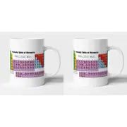 2x Geek Culture Periodic Table Coffee/Tea Drinking Mug w/Handle Drinkware 9.5cm