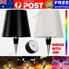 LED Wireless Wine Bottle Lamp 3 Color Stepless Dimming Cordless USB Rechargeable