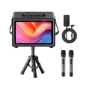 Karaoke Machine with Lyrics Display,12.1-inch capacitive Touch Screen wift Yo...