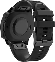 [ISOUDE] 20 22 26mm Smart Watchband Strap For Garmin Fenix 7S 7 7X 6 6S 6X Pro 5X 5 5SPlus 3HR 945 MK2 D2 Quick Release Silicone Bracelet