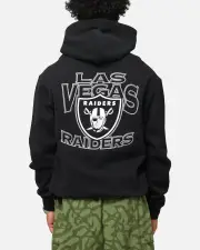 [MAJESTIC ATHLETIC] Majestic Athletic Las Vegas Raiders Acland Hoodie Black - Size 2XL 2XL Black