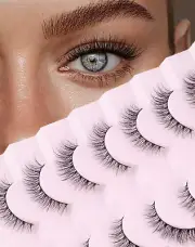 Natural Lashes Wispy Lashes Natural Look False Eyelashes Natural Flared Eyelashe