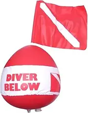 Diving Float Diver Below Floater, with Dive Flag, PVC Buoy Ball,Inflatable for Diving,Outdoor,Beach Diving