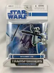 Hasbro Transformers Star Wars Crossovers Battle Droid to AAT Clone Wars Sealed!!