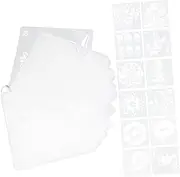 COHEALI 20pcs Plant Template Shape Stencils Note Geometric Stencils Number Canvas Wall Stencils Sprung Paint Stencils Painting Stencils Circle Stencil Basic Reusable Small Plastic