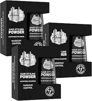 The Shave Factory Hair Styling Powder - Mattifying and Voluminous for Unparalleled Texture, Volume and Matte Finish - Perfect for Any Look and Hair Type (20g (Pack of 3), Classic)