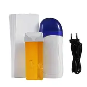 Salon Hair Removal Machine Set Wax Heater Warmer Wax Cartridge Depilatory Paper Epilator 220V Honey EU Plug
