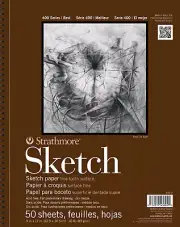 Strathmore 400 Series Sketch Pad, 11X14 Inch, 50 Sheets - Artist Sketchbook for