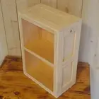 Small Unfinished Heavy Solid Pine Wood DVD CD Bluray Book Media Crate Shelf Box