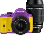 PENTAX DSLR Camera K-r W Zoom Kit Purple/Yellow 033 K-rWZK PU/YE033