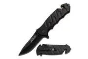 M-Tech USA Glassbreaker with Seatbelt Cutter Knife (K-MT-424BK)