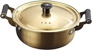 yuksok Korea Ramen Pot Induction Cooker with Handles Household Multipurpose Seafood Pot Stockpot for Hiking Picnic Camping Stew Eggs, 22cm