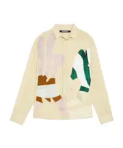 Jacquemus The Bathers Long-Sleeve Shirt IT52 Nude