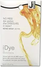 Jacquard Idye Natural Fabric: Aztec Gold