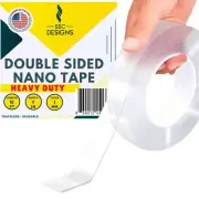 Double Sided Mounting Tape Heavy Duty Nano Two Sided Adhesive Strip Strong Ma...