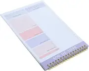 JEWEDECO Practical Portable Tear Off Notepad Planner Daily Schedule Memo Pad for Notes Reminders and Activity Planning Convenient Decorative Design