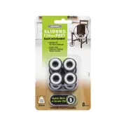 Slipstick 25mm Chocolate Sliders Floor Protection Feet - 8 Pack