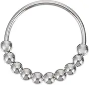 HAWILLOSCH Stainless Steel Fidget Ring for Women Anxiety Relief Ring Beads Chic Pressure Reduce Ring Ring for Users