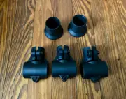 3 Alesis Nitro T-Clamps (1 1/8") & 2 Drum Feet (1.125") Electronic Drum Kit NEW