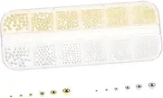 Nail 12 Mixed Sizes for DIY Decorations Manicure Charms Beads Nail Gems