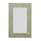 Home Decor Wood Bone Inlay Line Design Black And White Mirror Frame