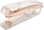 OHPHCALL Staple Many Sheets Fast Rose Gold Portable Stapler Office Stapler Student Tool Plastic
