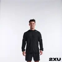 在飛比找momo購物網優惠-【2XU】男 Aero運動外套(黑/反光銀)