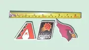 STICKERS Arizona Diamondbacks Phoenix Suns AZ Cardinals (SET OF 3) (BRAND NEW)