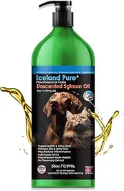 Unscented Pharmaceutical Grade Salmon Oil For Dogs and Cats.Bottle Size 980mls