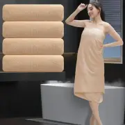 Extra Large Bath Sheet 4 Piece (35"x70") 4 Piece Bath Towel Set Champagne Gold