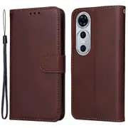 For Huawei nova 12 Pro 5G Magnetic Case Calf Texture Wallet Stand Flip Phone Cover with Strap