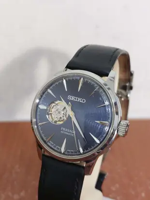 日本製 精工 Seiko Presage Blue Moon 調酒師系列 藍月 鏤空透視 機械錶 腕錶 手錶