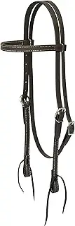 Weaver Leather Brahma Webb Browband Headstall, Brown