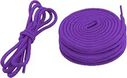 [WALWAL] 45" Flat Athletic Shoe Laces for Sneakers, Skate Shoes, Boots, Sport and Casual Wear 4 Pair Pack High Durability Stylish(Deep purple)