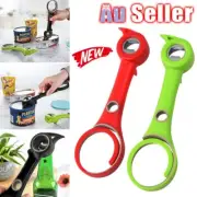Multi 6 in 1 Open Lid Gadget Manual Cap Opener Kitchen Tool Twist Can Bottle Jar