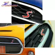 Red Metal Letter S Grille Front Grill Emblem Badge For MINI Cooper S ONE D JCW