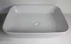 VANITY Counter Top WHITE Thin Feather Edge Ceramic Basin Bowl 600 x 420mm NEW