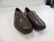 ALLEN EDMONDS LOAFER SHOES SIZE 9.5 TAMPA GATOR PRINT BROWN 77177