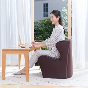 日本 Style Dr. Chair Plus健康護脊沙發/單人沙發/布沙發 和室款 典雅紅/泰迪棕/藍(恆隆行福利品)