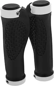 CVUTOVO 1Pair Ergonomic Bicycle Handlebar Grips Dual Locking Design for Secure Fit Comfortable Non Slip Hold Easy Installation Multiple Colors for Mountain Bike and Scooter Use